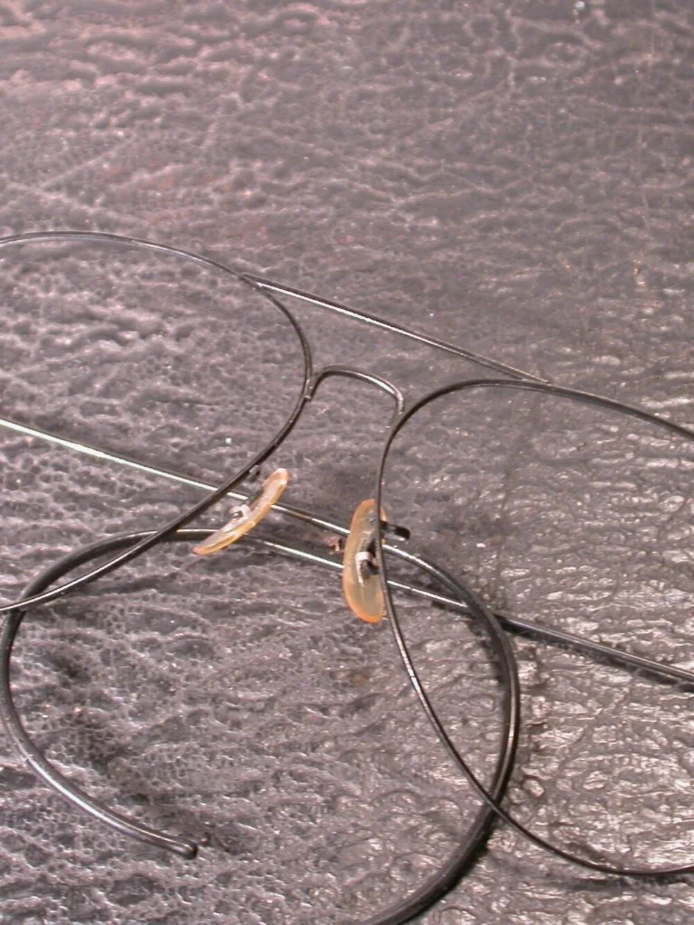 Vintage Ray Ban Black Rat Tail Aviator Shades Sunglasses USA FRAME ONLY
